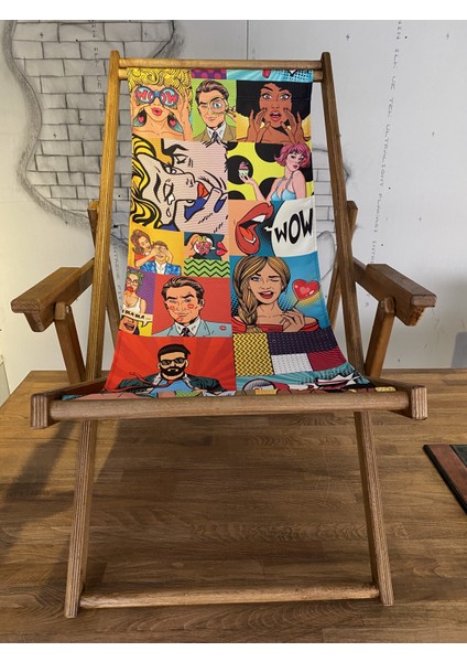 Ahşap Katlanır Kolçaklı Şezlong modelleri