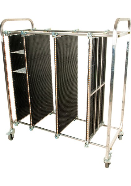 Esd Pcb Tablası Taşıma Arabası 100 Slotlu, 1200X550X1380MM fiyatları