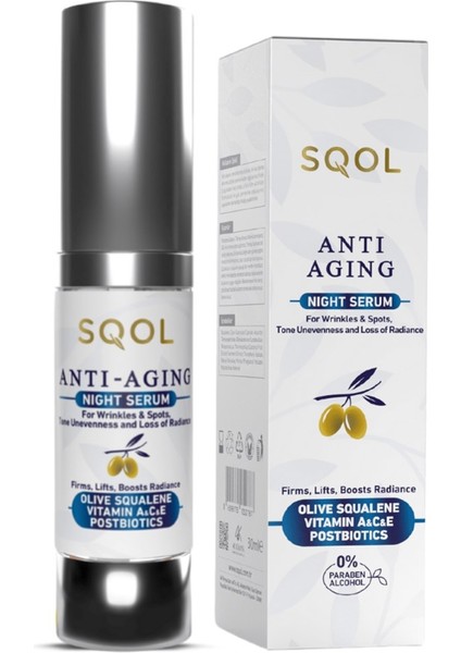Gece Serum-Antiaging Daily Serum Skualen (Squalene) 30 ml