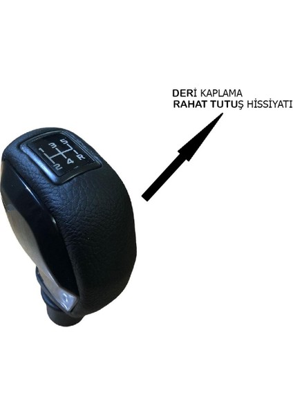 Tofaş Deri Kaplama Siyah Spor Vites Topuzu ve Vites Körüğü fiyatları