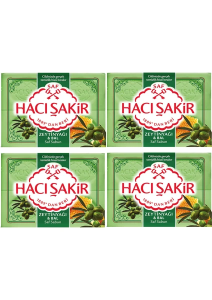 Hacı Şakir Sabun Zeytinyağı - Bal 600 Gr X4