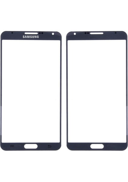 Samsung Galaxy Note 3 N9000 Ön Cam Dokunmatik Lensi - Mavi