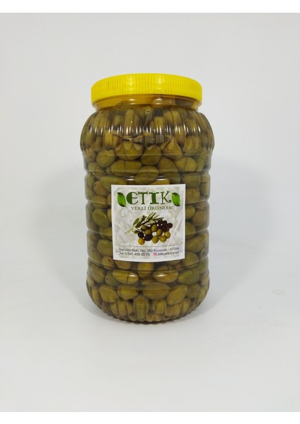 Çekiçke (Eğri Çekirdek) Cinsi Kırma Tatlanmış Zeytin 3 Kg