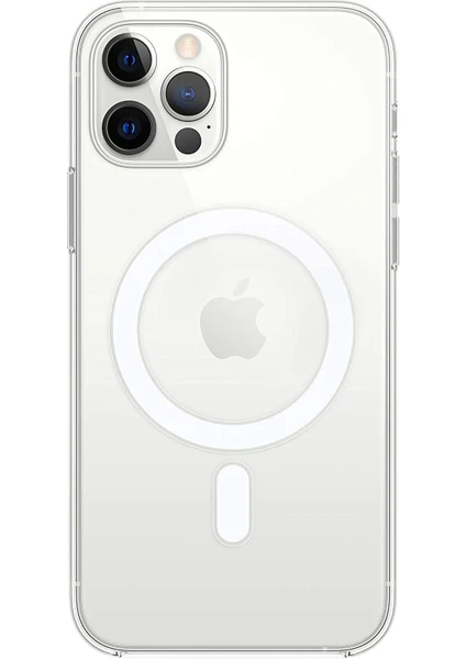 PC-1890 Iphone 12/12 Pro Şeffaf-Mat Magsafe Kılıf