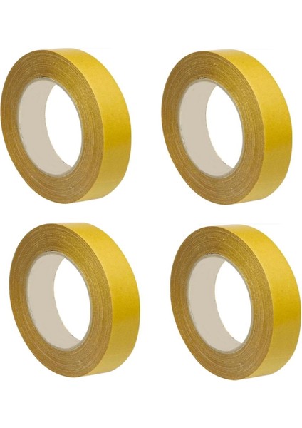 Çift Taraflı Bant 4 Adet 12MMX25METRE Şeffaf Çift Taraflı Montaj Bantı