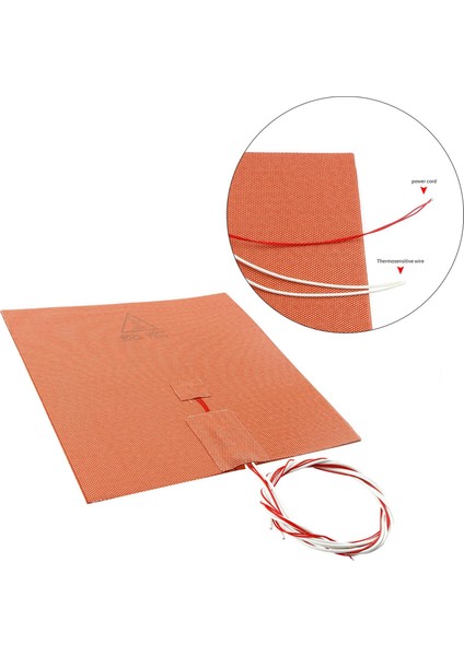 3D Yazıcı Silikon Isıtıcı Isıtmalı Yatak 450 W 220 V Voron 2 Hafif Için (Yurt Dışından)