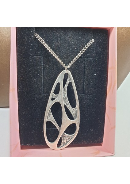 Gümüş Renk 52MM Geometrik Figürlü Kolye fiyatları