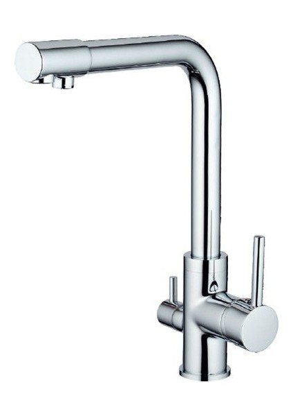 Su Arıtma 3 Çıkışlı Dual Flow Evye Mutfak Bataryası