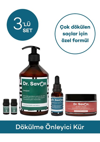 Dökülme Önleyici Kür 3'lü Set