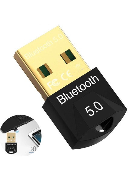 Kablosuz Mini Bluetooth USB 5.0 Dongle Receiver Alıcısı Aparatı