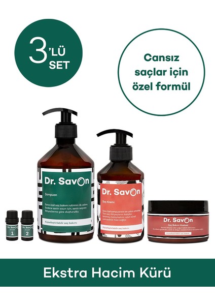 Dr. Savon Ekstra Hacim Kürü 3'lü Set