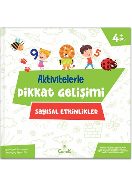 4+ Yaş " Aktivitelerle Dikkat Gelişimi Serisi" Okul Öncesi Etkinlik Seti - 4 Kitap