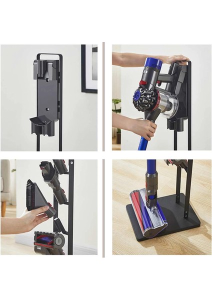 Dyson V 8 Absolute Ile Uyumlu Ayaklı Ünite, Stand, Aksesuar Tutucu