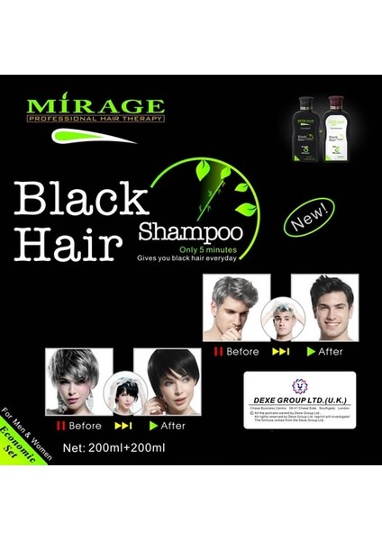 Black Hair Şampuan Set