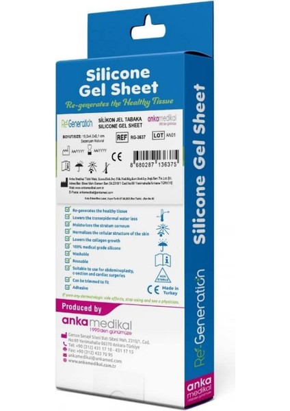 Silikon Sheet Rg-3637 15.0×4.0x0.1 Cm (1 Adet) (Yapışan)