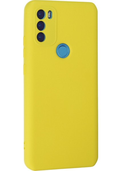 General Mobile Gm 21 Plus Kılıf Lansman Içi Kadife Nano Silikon - Sarı