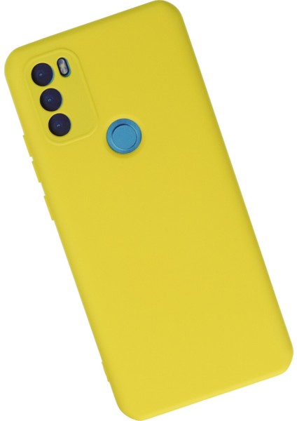 General Mobile Gm 21 Plus Kılıf Lansman Içi Kadife Nano Silikon - Sarı
