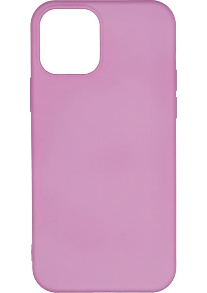 Apple iPhone 12 Pro Kılıf Lansman Içi Kadife Nano Silikon - Pembe