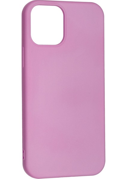 Apple iPhone 12 Pro Kılıf Lansman Içi Kadife Nano Silikon - Pembe
