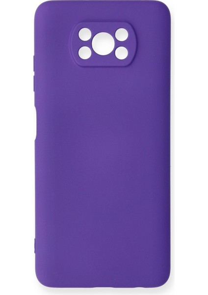Xiaomi Poco X3 Kılıf Lansman Içi Kadife Nano Silikon - Mor