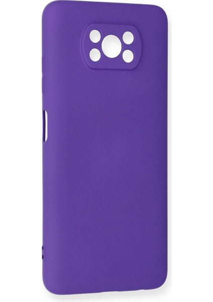 Xiaomi Poco X3 Kılıf Lansman Içi Kadife Nano Silikon - Mor