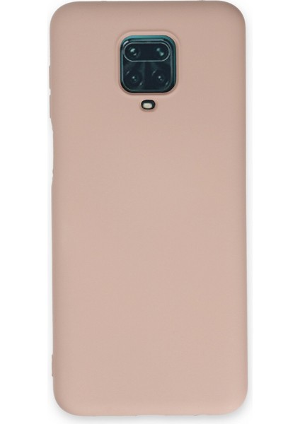 Xiaomi Redmi Note 9 Pro Kılıf Lansman Içi Kadife Nano Silikon - Pudra