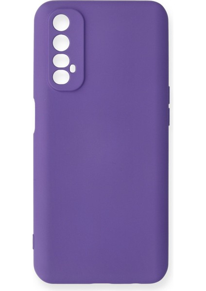 Realme 7 Kılıf Lansman Içi Kadife Nano Silikon - Mor