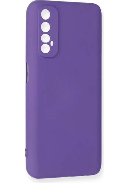 Realme 7 Kılıf Lansman Içi Kadife Nano Silikon - Mor fiyatları
