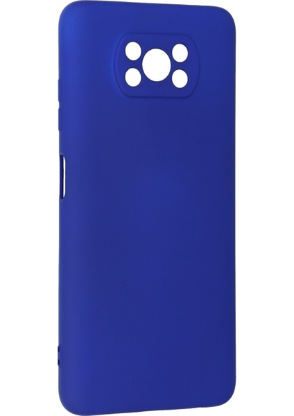 Xiaomi Poco X3 Kılıf Lansman Içi Kadife Nano Silikon - Lacivert