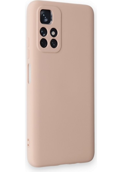 Xiaomi Poco M4 Pro 5g Kılıf Lansman Içi Kadife Nano Silikon - Pudra