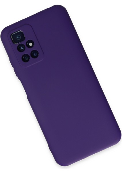 Xiaomi Redmi 10 Kılıf Lansman Içi Kadife Nano Silikon - Mor