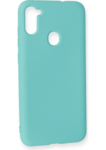 Samsung Galaxy M11 Kılıf Lansman Içi Kadife Nano Silikon - Turkuaz