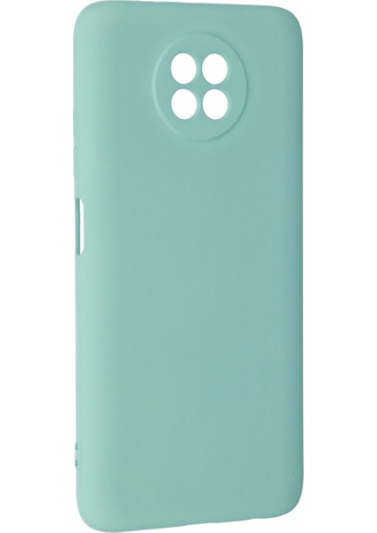 Xiaomi Redmi Note 9 5g Kılıf Lansman Içi Kadife Nano Silikon - Turkuaz