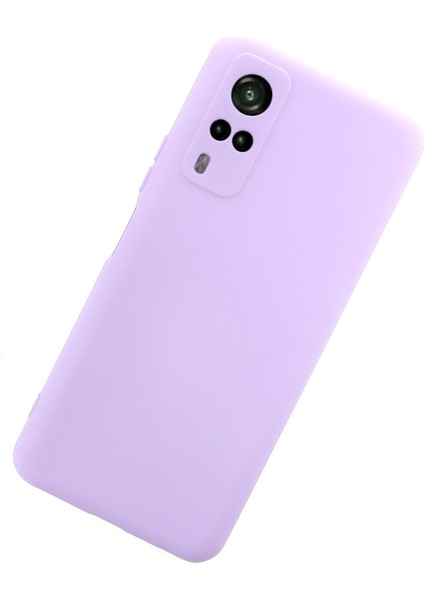 Vivo Y51A Kılıf Lansman Içi Kadife Nano Silikon - Lila modelleri