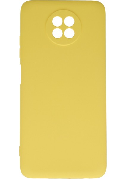 Xiaomi Redmi Note 9 5g Kılıf Lansman Içi Kadife Nano Silikon - Sarı