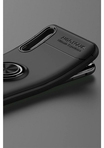 Huawei P Smart S Kılıf Yüzüklü Silikon Range - Siyah
