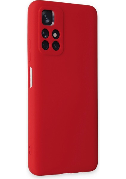 Xiaomi Redmi Note 11T Kılıf Lansman Içi Kadife Nano Silikon - Kırmızı