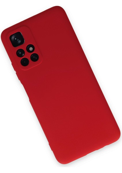 Xiaomi Redmi Note 11T Kılıf Lansman Içi Kadife Nano Silikon - Kırmızı