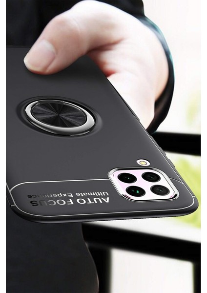 Huawei P40 Lite Kılıf Yüzüklü Silikon Range - Kırmızı indirimleri