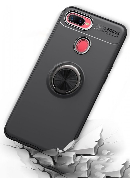 Oppo A5S Kılıf Yüzüklü Silikon Range - Mavi indirimleri