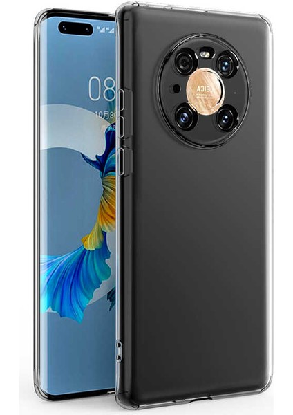 Huawei Mate 40 Pro Kılıf Şeffaf Silikon Lüx