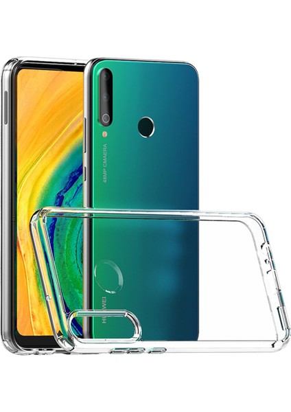 Huawei P40 Lite E Kılıf Şeffaf Silikon Lüx