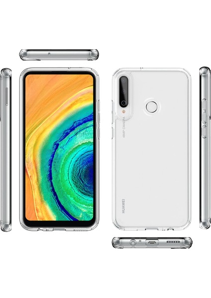 Huawei P40 Lite E Kılıf Şeffaf Silikon Lüx