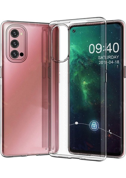 Oppo Reno 4 Kılıf Şeffaf Silikon Lüx