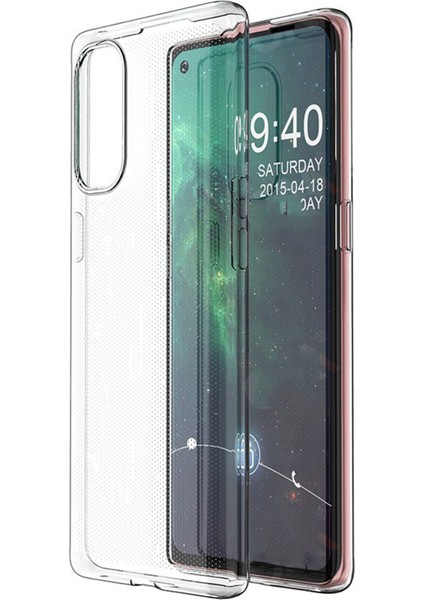 Oppo Reno 4 Kılıf Şeffaf Silikon Lüx