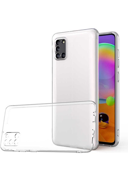 Samsung Galaxy A31 Kılıf Şeffaf Silikon Lüx