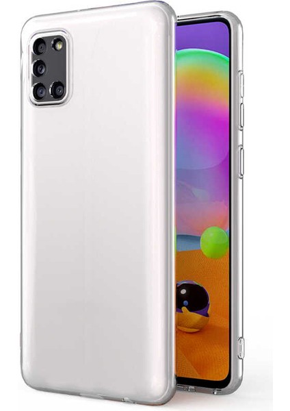 Samsung Galaxy A31 Kılıf Şeffaf Silikon Lüx