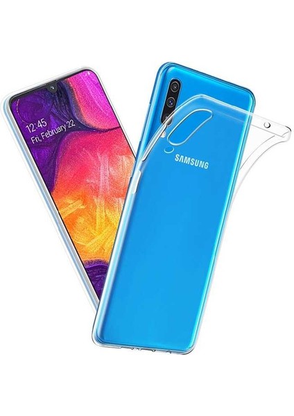 Samsung Galaxy A30S Kılıf Şeffaf Silikon Lüx