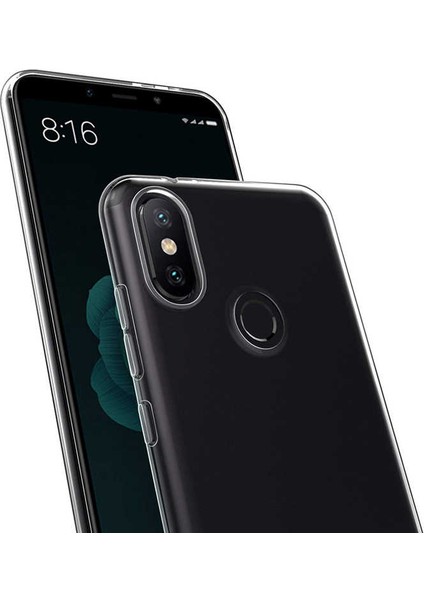 Xiaomi Mi A2 Lite Kılıf Şeffaf Silikon Lüx