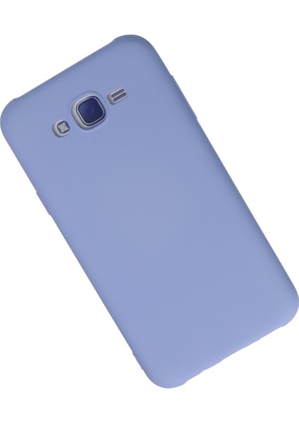 Samsung Galaxy J7 Kılıf Lansman Içi Kadife Nano Silikon - Lila